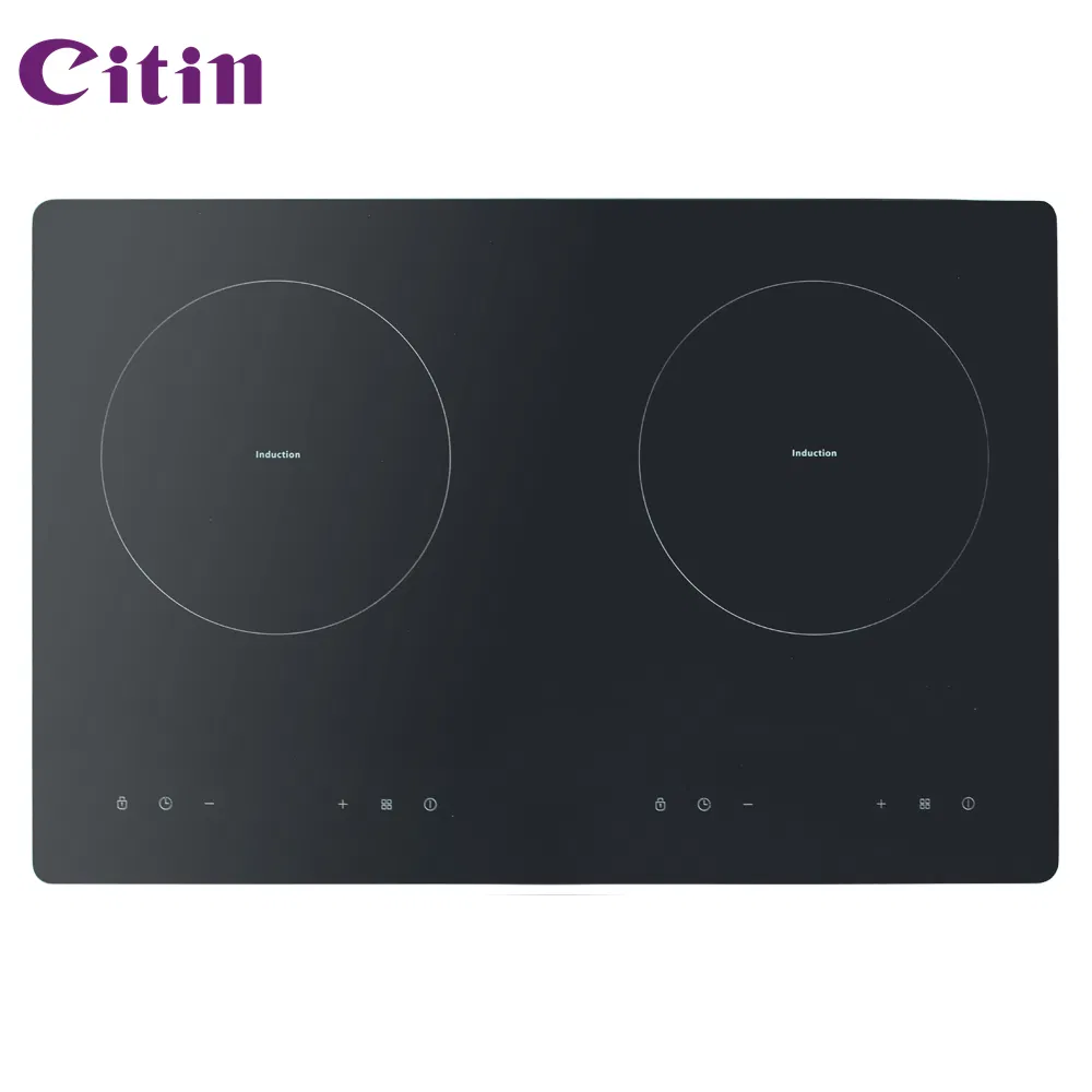 Premium Kitchen Electric Cooktop with 2 Burners Induction Hob