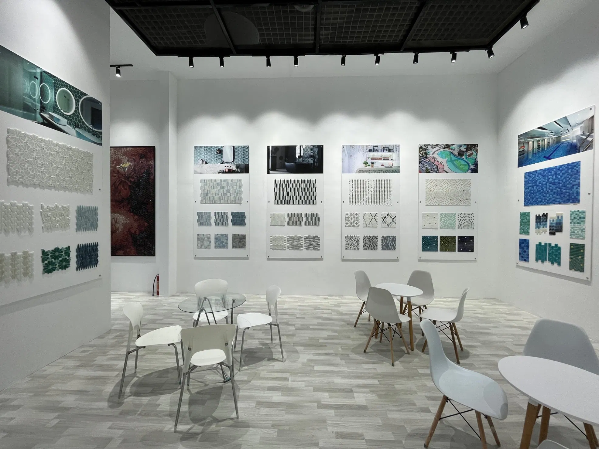 Стеклянная мозаика для бассейна, 327x327 мм, 4 мм