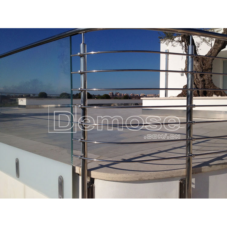 Simple Design Balcony Post Balustrades Handrails Stainless Steel Stair Railing for Deck (DMS-B2267)