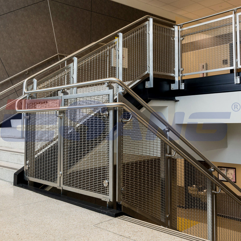 Esang Customized Simple Design Stainless Steel Pipe Balustrade Handrails Stair Railing for School