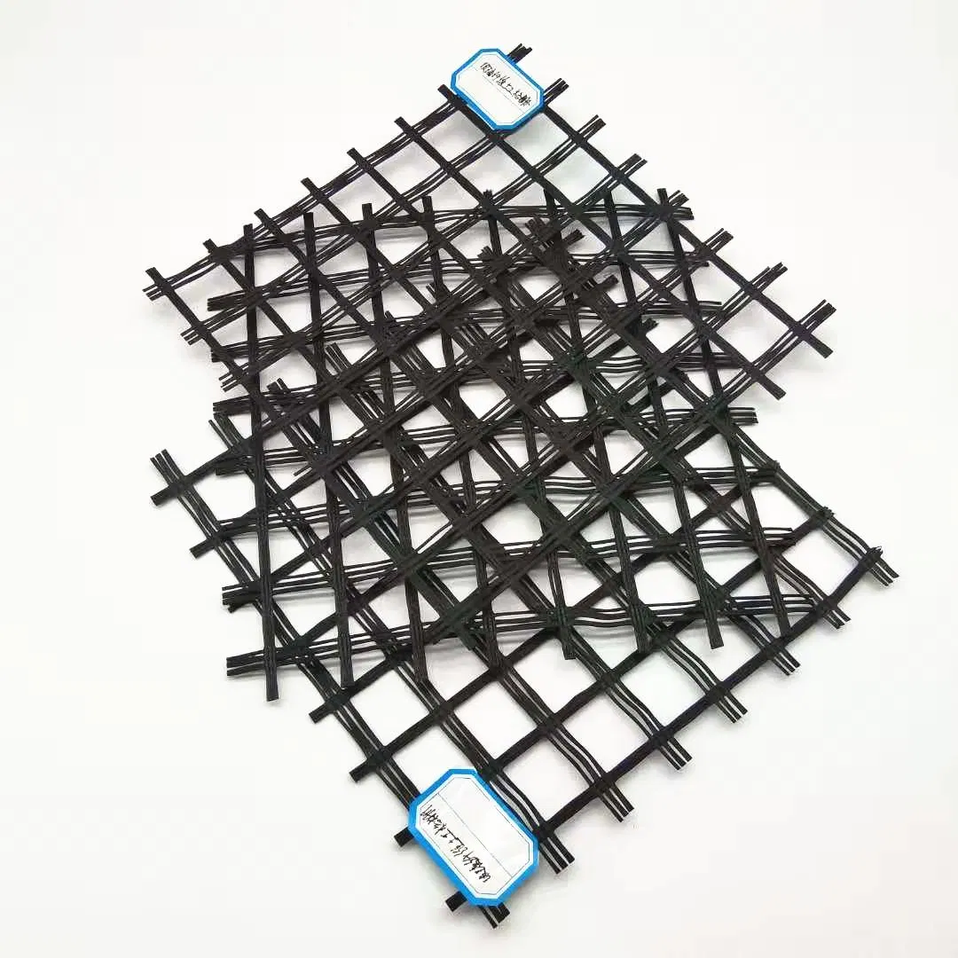 Bitumen Coating Road Paving Material Asphalt Reinforcement Fiberglass Geogrid Price