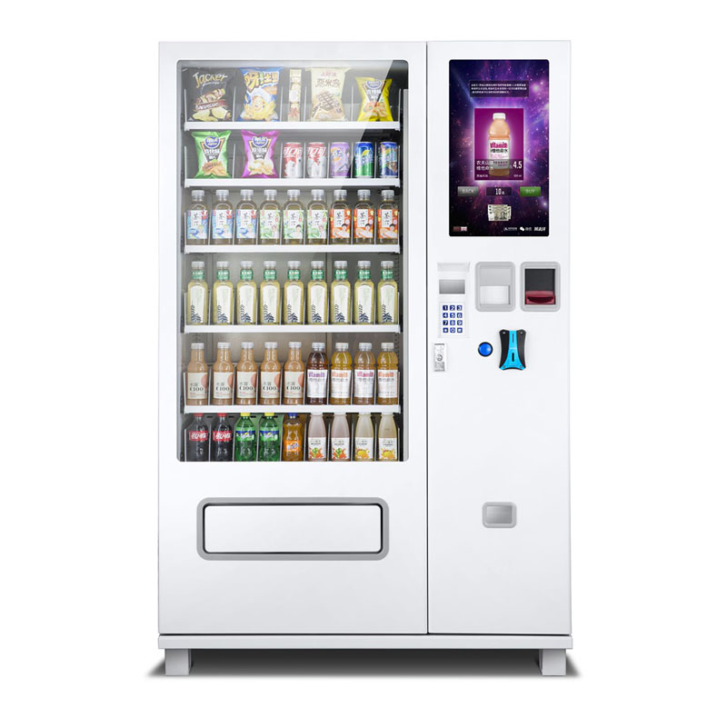 High-Quality Automatic Vending Machine for Snacks and Drinks with Touch Screen and Cashless Payment