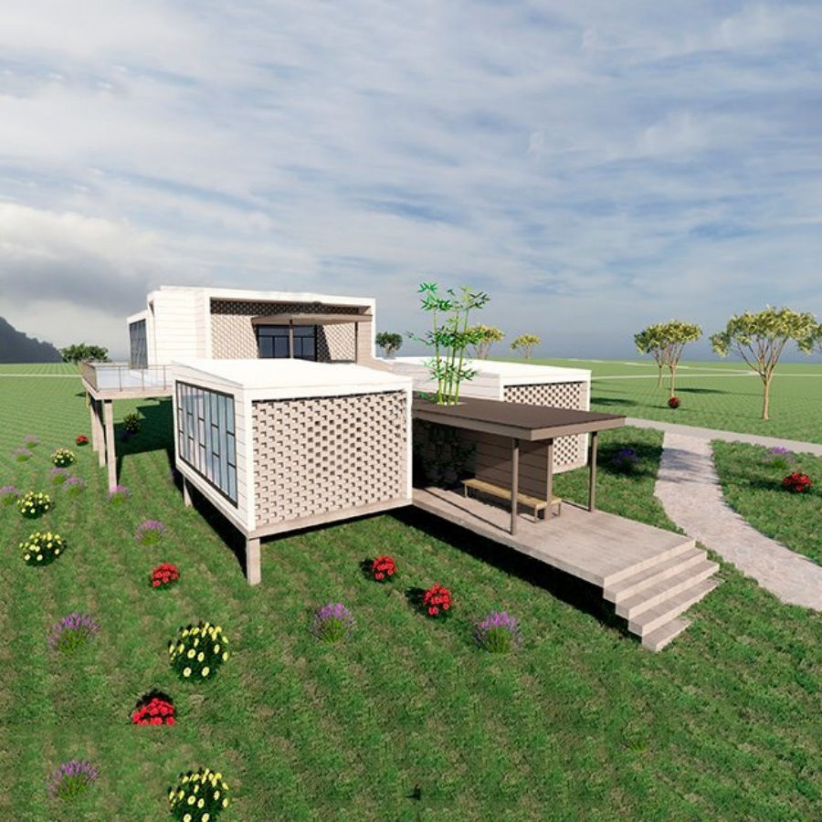 Resettlement Housing Modern Prefabricated House by Government