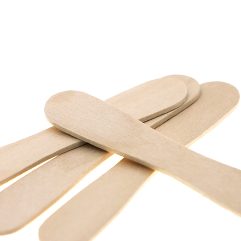 Birch Wood Natural Color Ice Cream Spoon Made in China