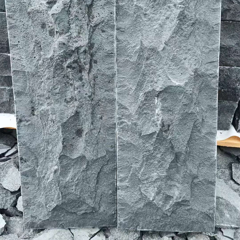 Mushroom & Flamed Dark Basalt Stone Wall Tiles