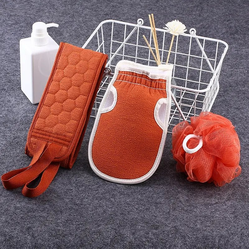 Bath Sponges for Women Exfoliating Hammam Glove Remove Dead Skin Body Scrub Bath Shower Sponge Bath Mesh Brush