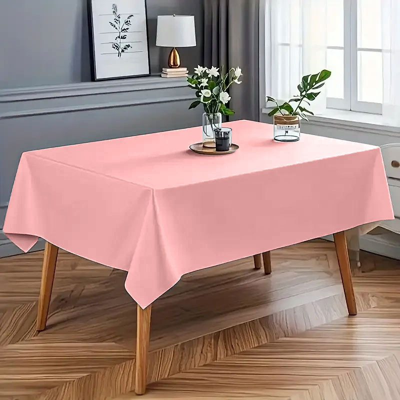 New Round Table Waterproof and Oil-Proof Dining Table Cloth, Oil-Proof, Waterproof and Anti-Slip Coffee Table Cloth