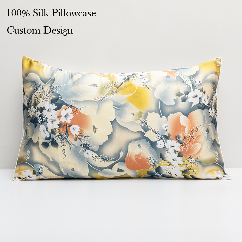 Wholesale Envelop Style 100% Silk King Size Fashion Silk Pillowcase with Custom Box
