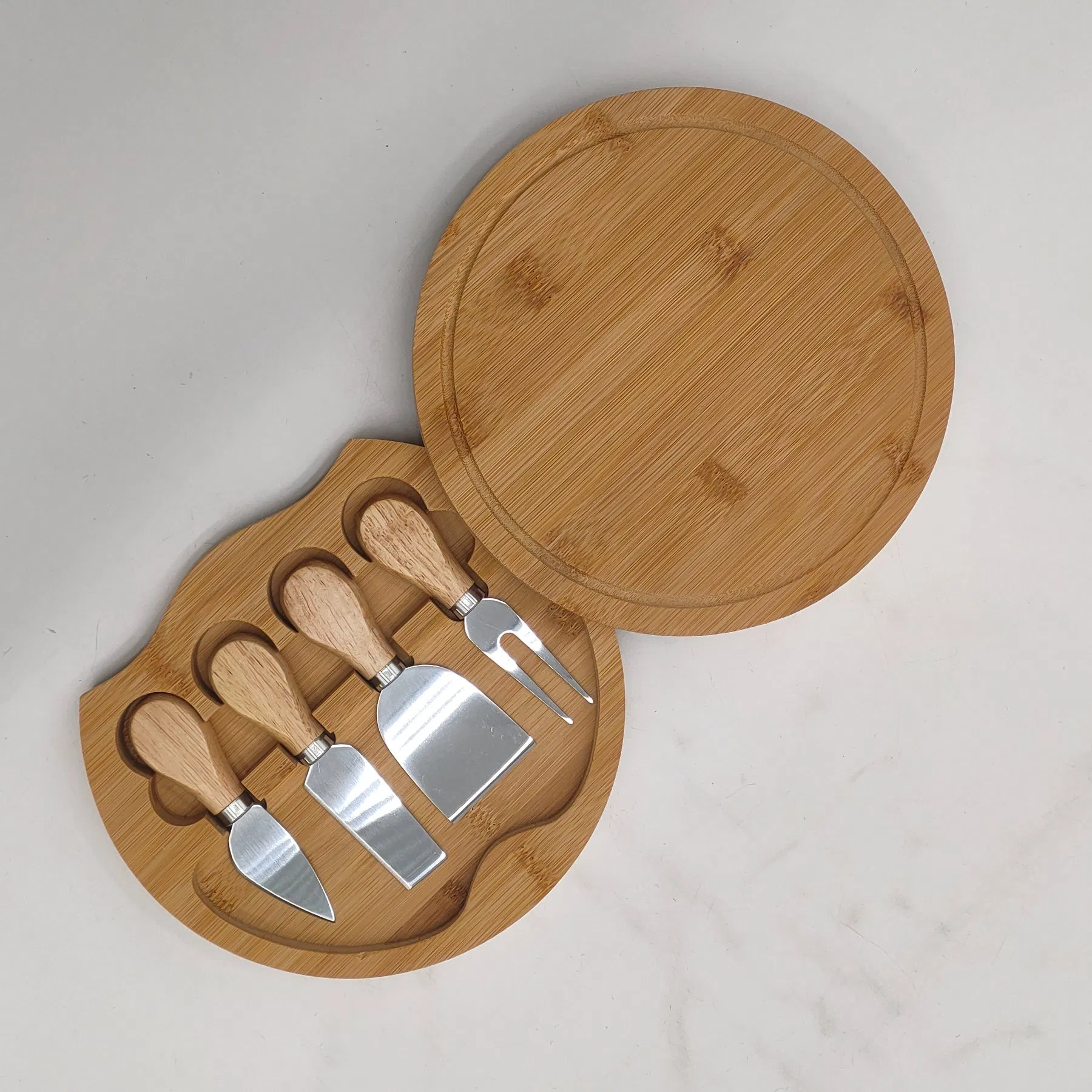 Bamboo Cheese Board and Knife Set