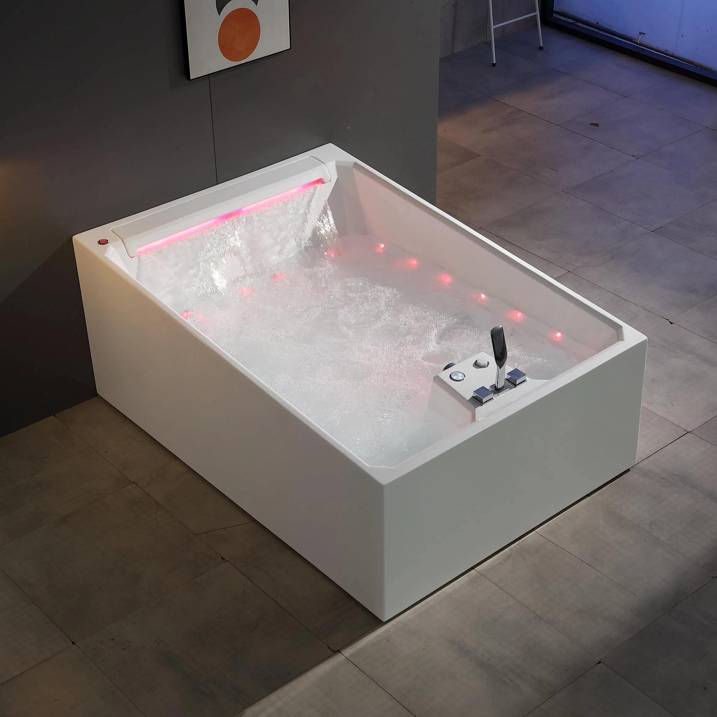 Modern Adult Massage Bathtub High-Quality Acrylic Freestanding 2-People SPA Jacuzzis Hot Tub