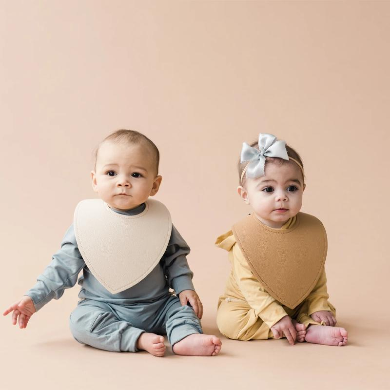 OEM China Wholesale PU Leather Baby Products Kids Care Baby Bibs