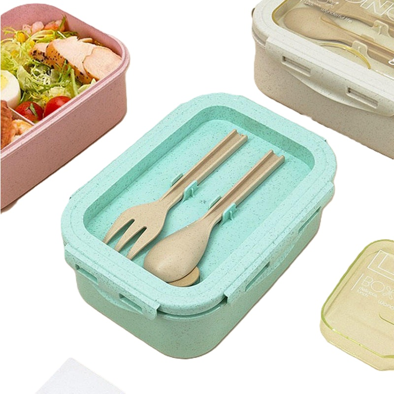 Eco-Friendly Lightweight Plastic Lunch Box with Microwave Lid