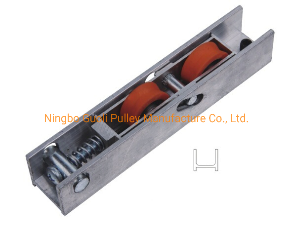 Factory Outlet Window and Door Fittings Aluminum Bracket Pulley Double Color Nylon Roller (ML-GD016)