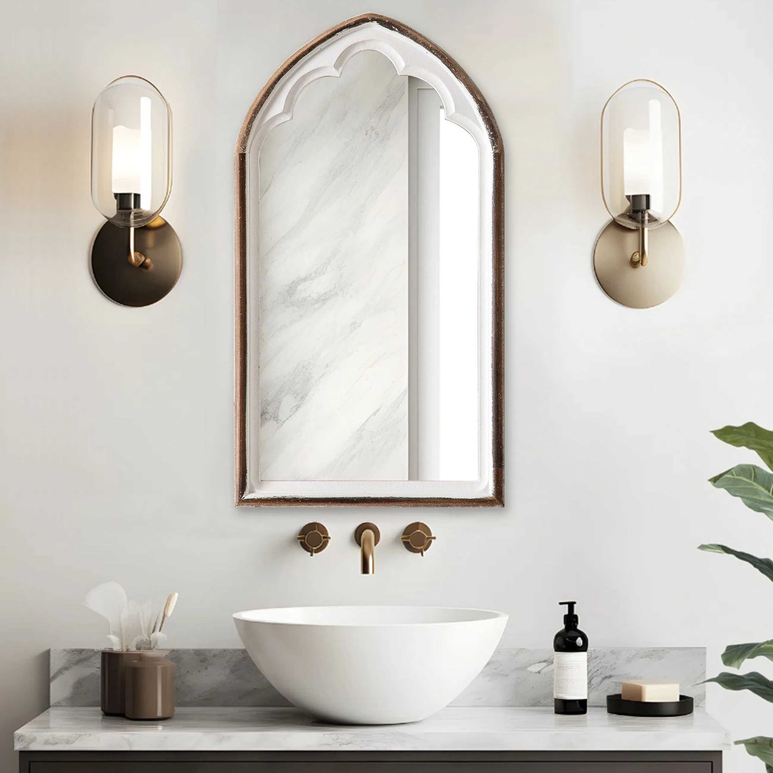 Smart Hotel Room Mirror with Stylish Lighting Features