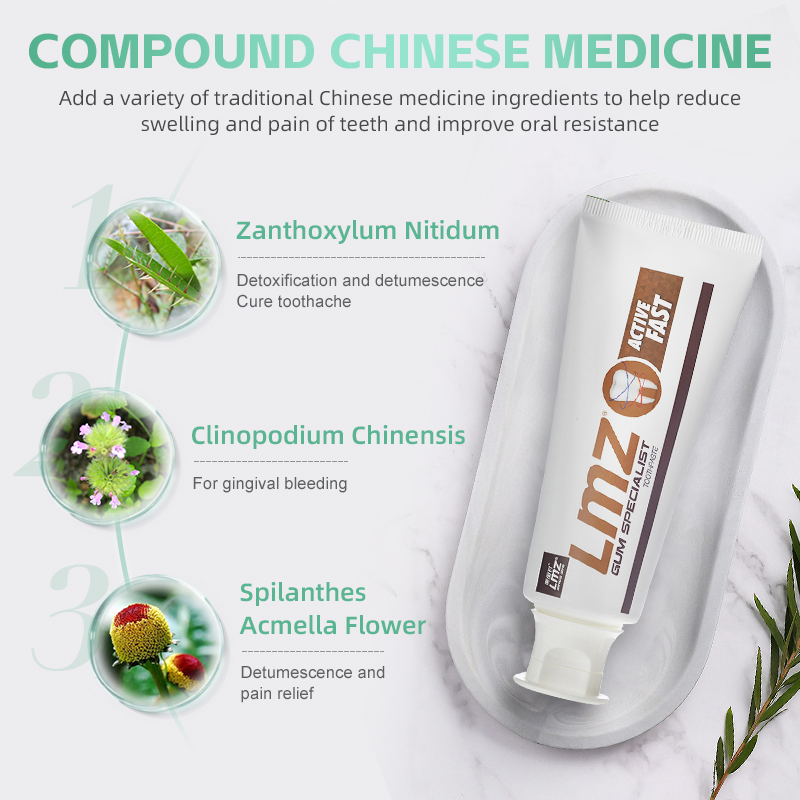 Chinese Natural Herbal Toothpaste 60g High Quality Gel Paste Dentifrice