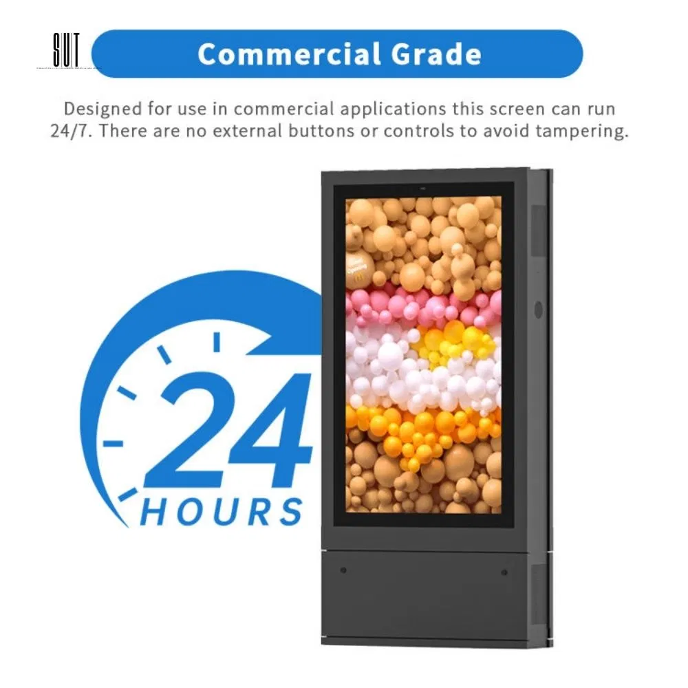 Уличный LCD дисплей 55 дюймов, 4K, для рекламы