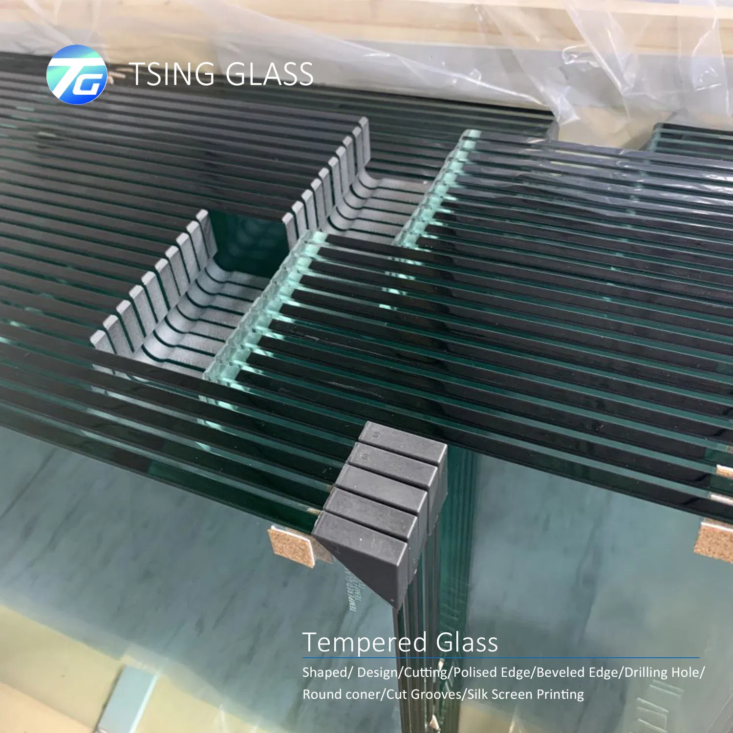 High Quality Clear & Tinted Tempered Toughened Glass Building Glass Factory