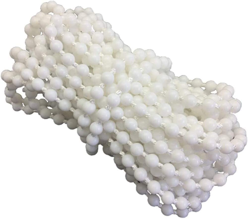 POM White Plastic Bead Blinds Chains for Blinds, Shades & Shutters