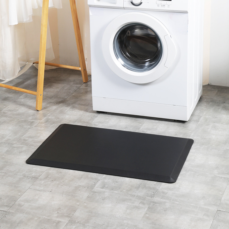 Custom High Traction Bottom Anti Slip PU Leather Kitchen Floor Mat