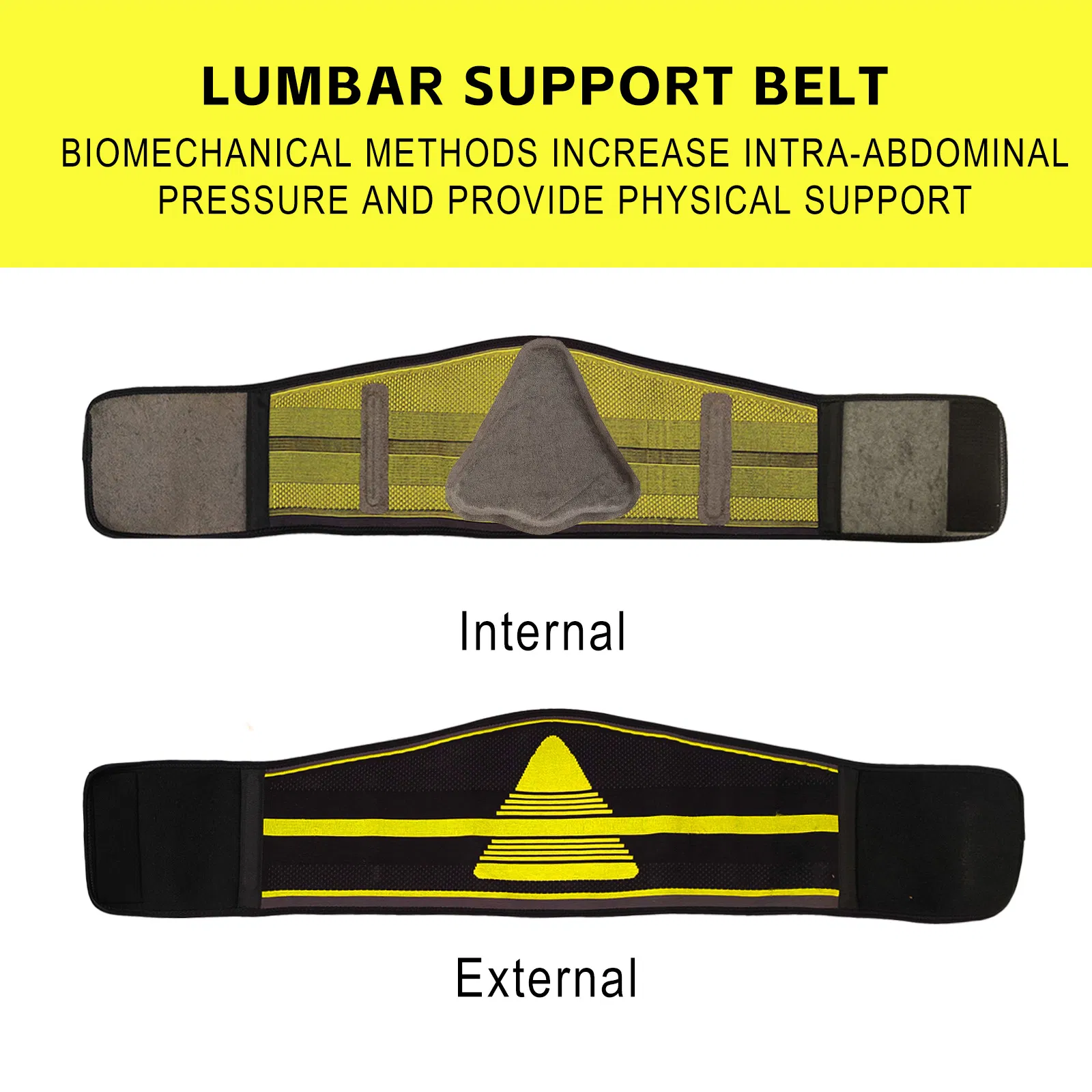 Yarn Made Sports Waist Support Athletic Lumbar Support Polyester Material