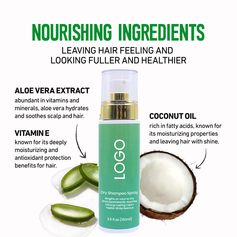 Private Label Hair Styling Spray Hair Detangler Fluffy Dry Shampoo Spray