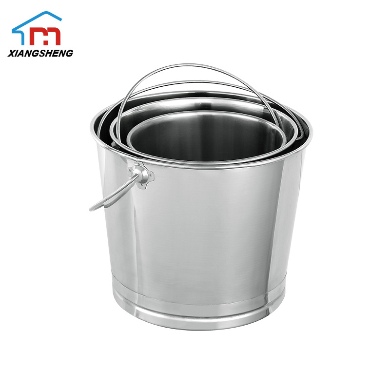 Xiangsheng Durable Stainless Steel Ice Bucket for Bar Beer Beverage Water Bucket