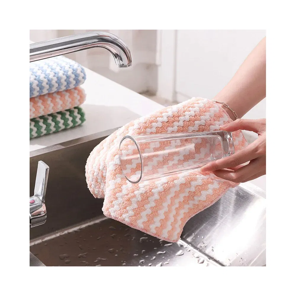 Best Eco-Friendly Microfiber Kitchen Towel 30X30 Cm Tea Towels Kitchen Multicolor Towel