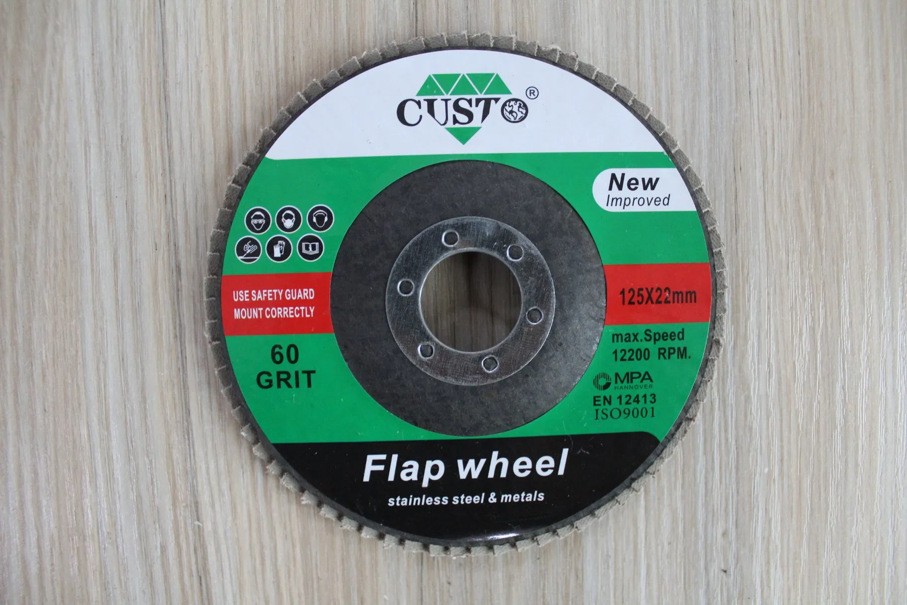 Custo Brand Flap Polishing Grinding Wheel Disc Stainless Steel Metal Polishing 4 Inch Abrasive Tools Grinding Disc Flexible Flap Disc for Grinding Weld Sanding