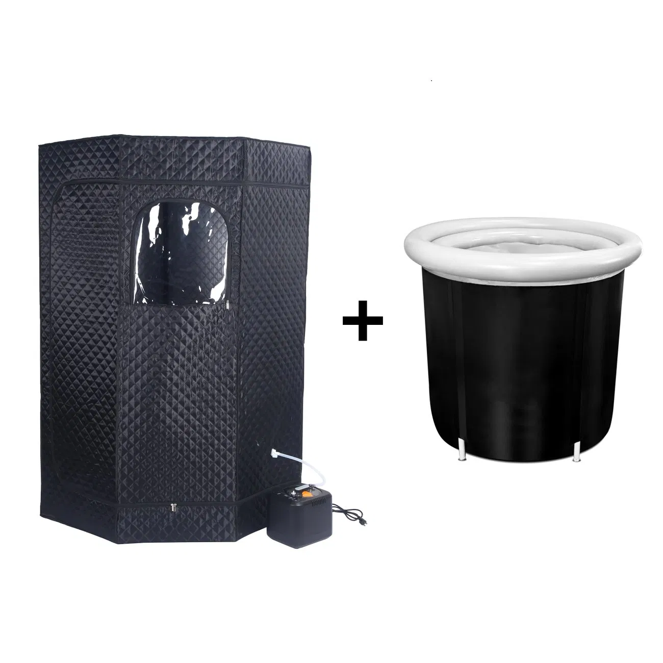 Инфракрасная сауна-капсула и ледяная ванна с аксессуарами