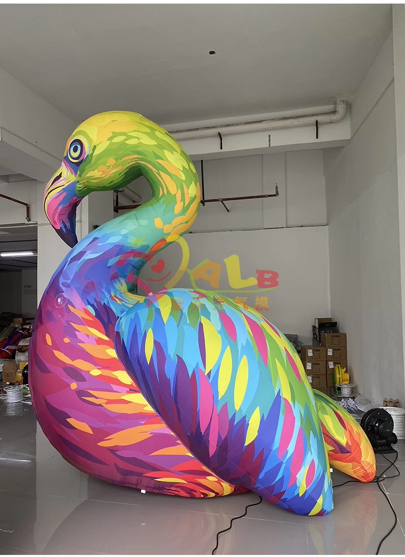 Boyi Flamingo Bird Inflatable Balloon for Jungle Theme Decoration