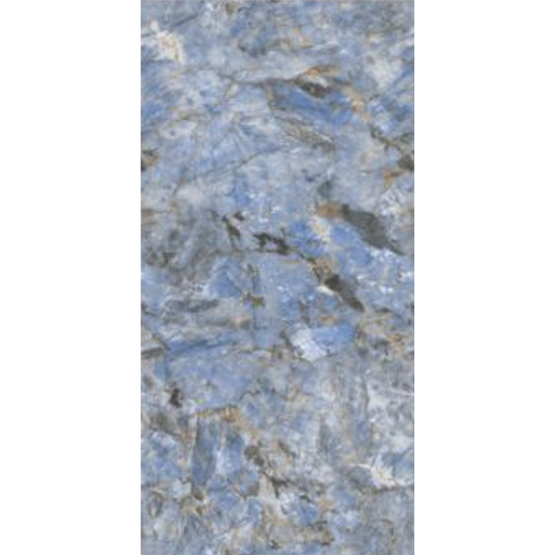 Blue Marble Look Top Artificial Stone Tile Sapphire Stone Slab Sintered Stone Slab for Dining Table Countertop