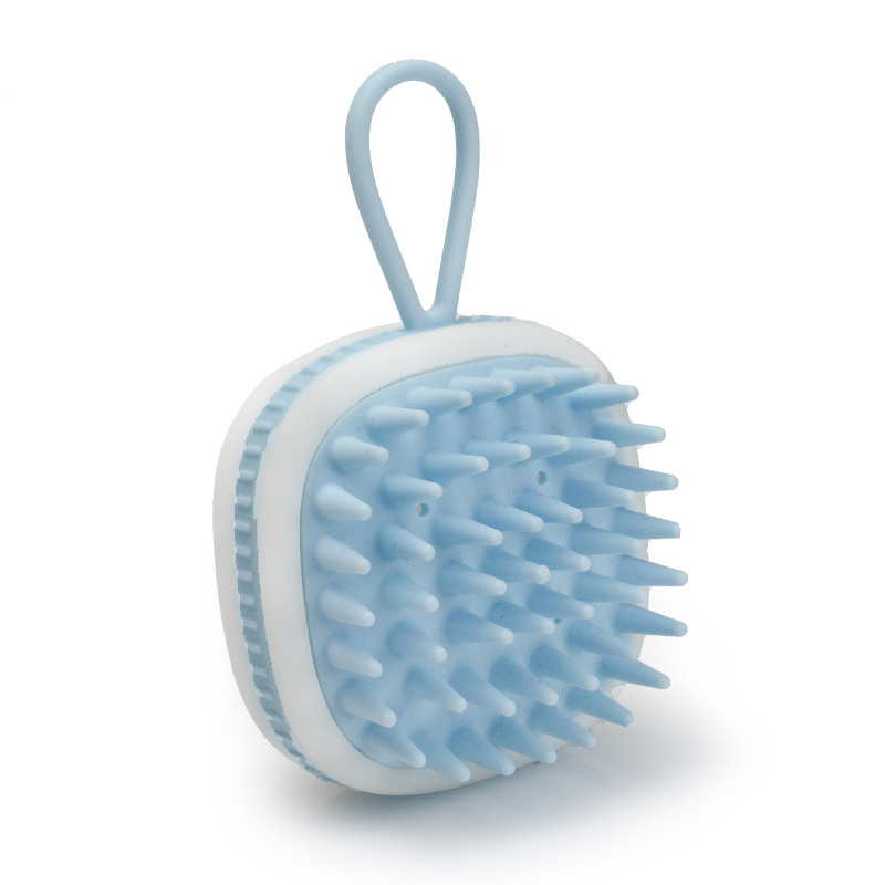 Scalp Massager Shampoo Brush Wet and Dry Hair Scalp Silicone Brush