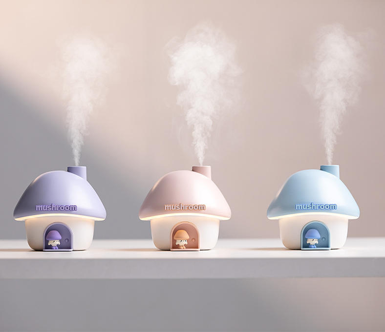 Hot Sale USB Rechargeable Cute Mushroom Humidifier Small Air Humidifier