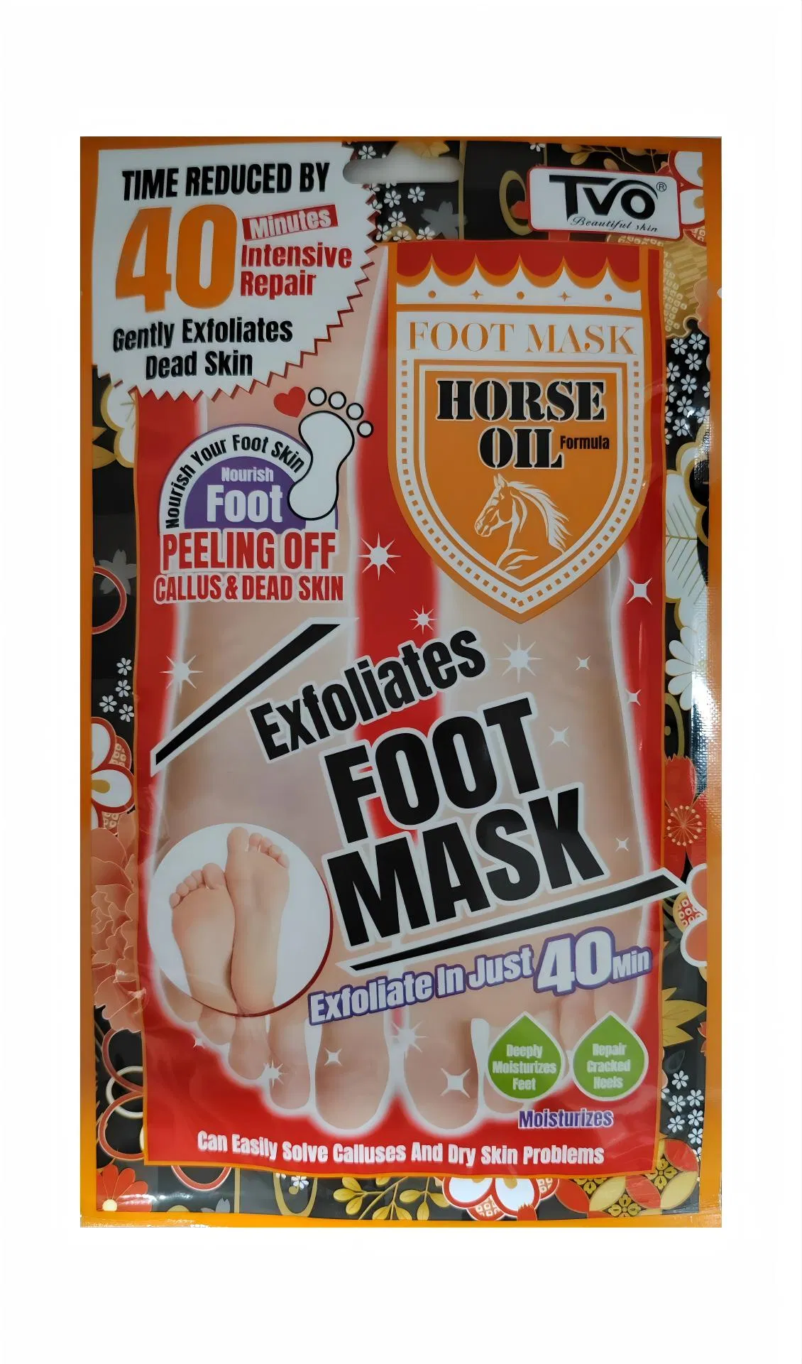 Horse Oil Exfoliates Foot Mask