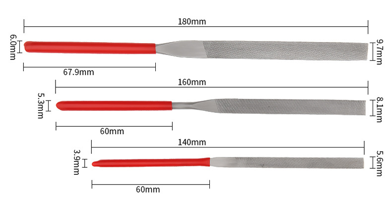 3*140mm Mini Handy Steel Hand Hardware Tool File Set Needle File