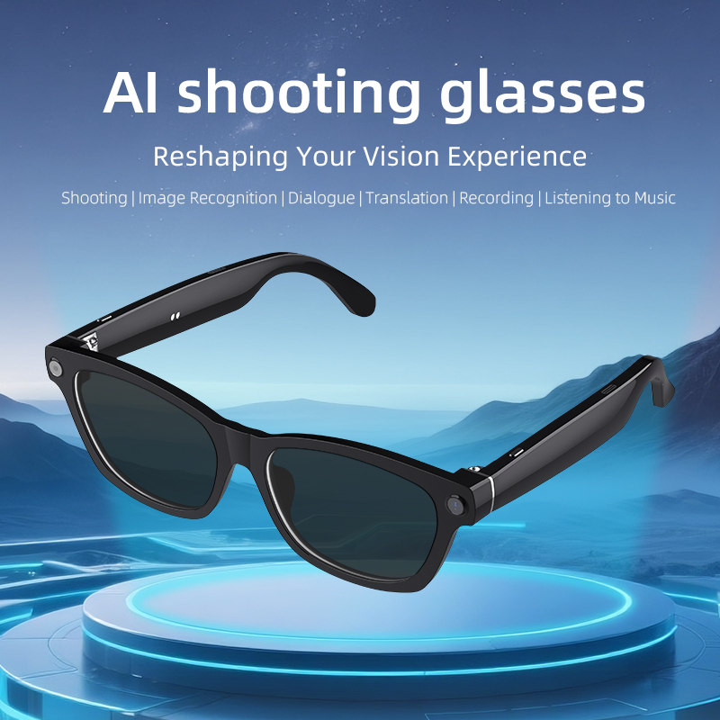 Wholesale Customization New Intelligent Sunglasses Ai Object Recognition Photo and 1080P Video Recording Audio Smart Glasses