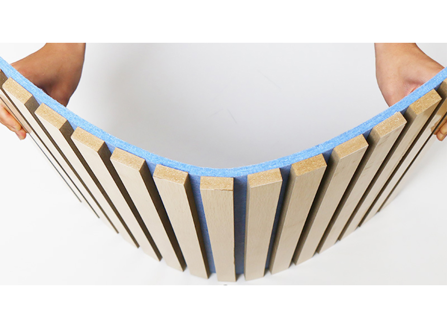 Sound Absorption High Quality Interior Decorative Soundproof MDF and Compact Wall Board Fluted Wooden Slate Acoustic Panel