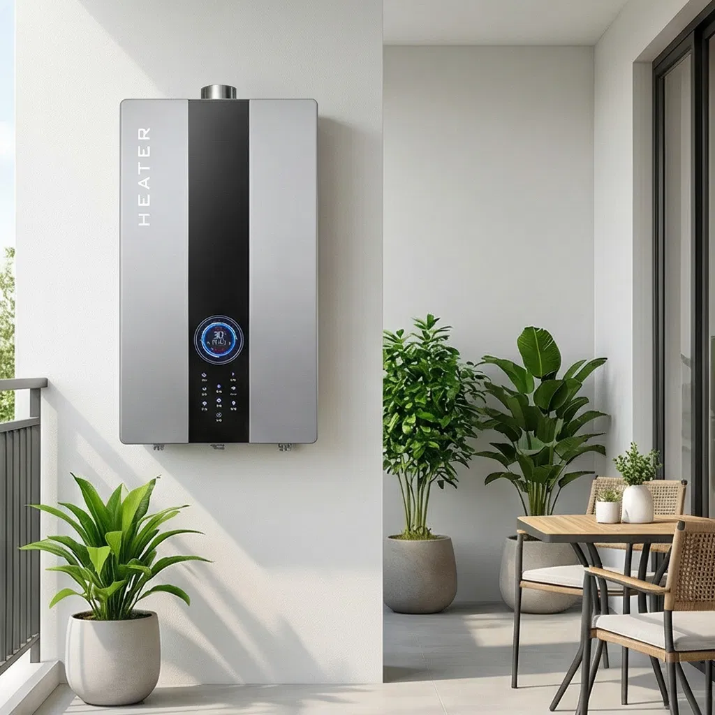 Silver Gas Wall-Hung Boiler Featuring 10m Copper Wire OEM Support