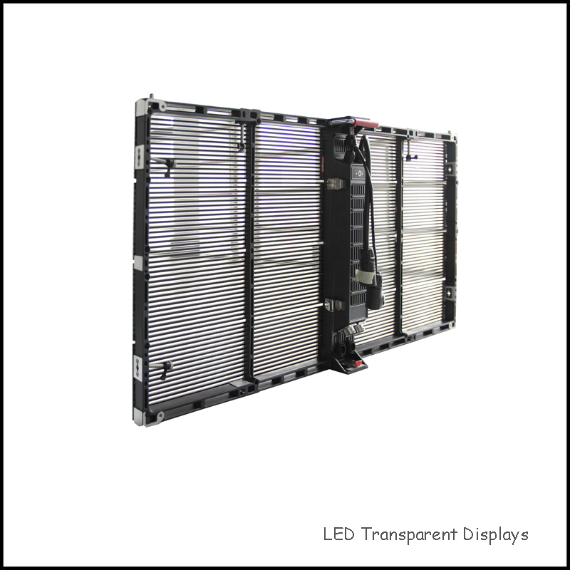 P3.9-7.8 Extremely Narrow Border and High Stable LED Transparent Screen for Glass Curtain Wall