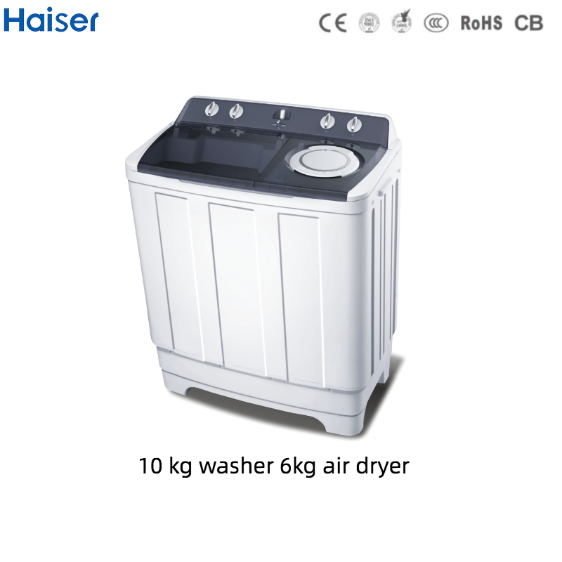 10 Kg Semi Automatic Twin Tube Washing Machine with Double Layer Body