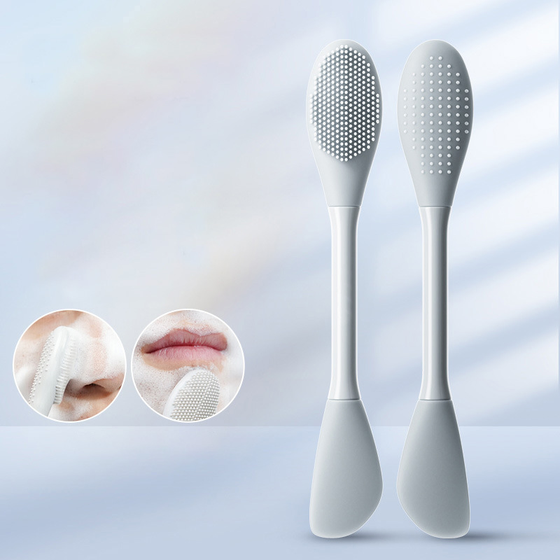 Двухсторонняя силиконовая щетка для умывания и масок