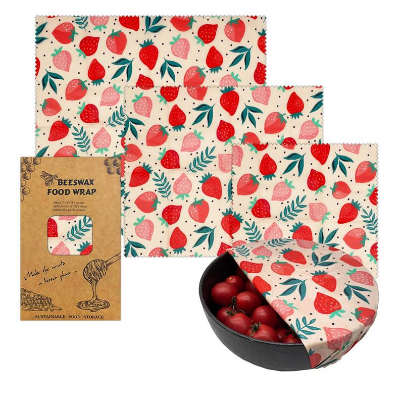 Beeswax Food Wraps Reusable Food Storage Bags