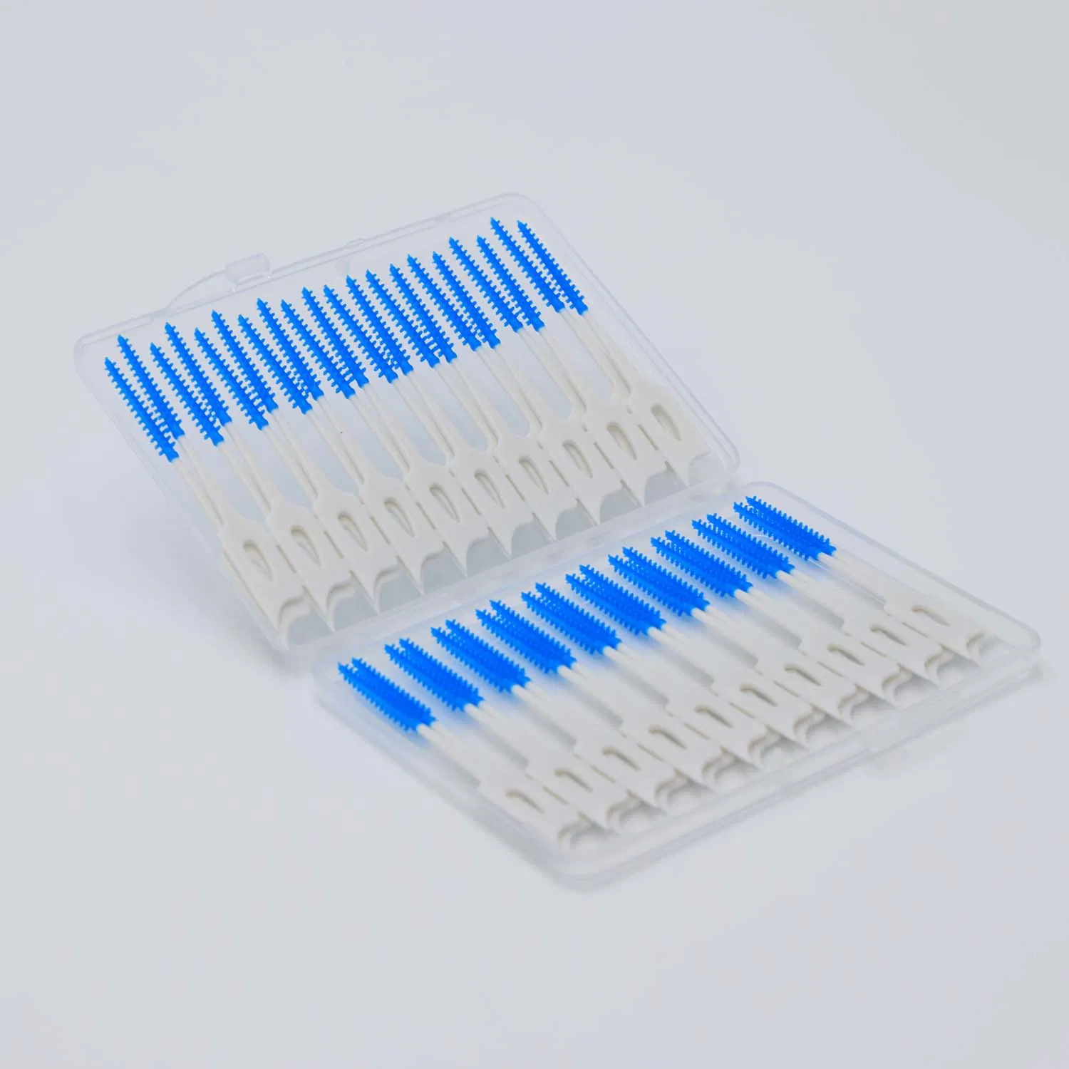 Dental Floss Picks, Dual-Use Interdental Brushes, Soft Silicone Brush Head Toothpicks