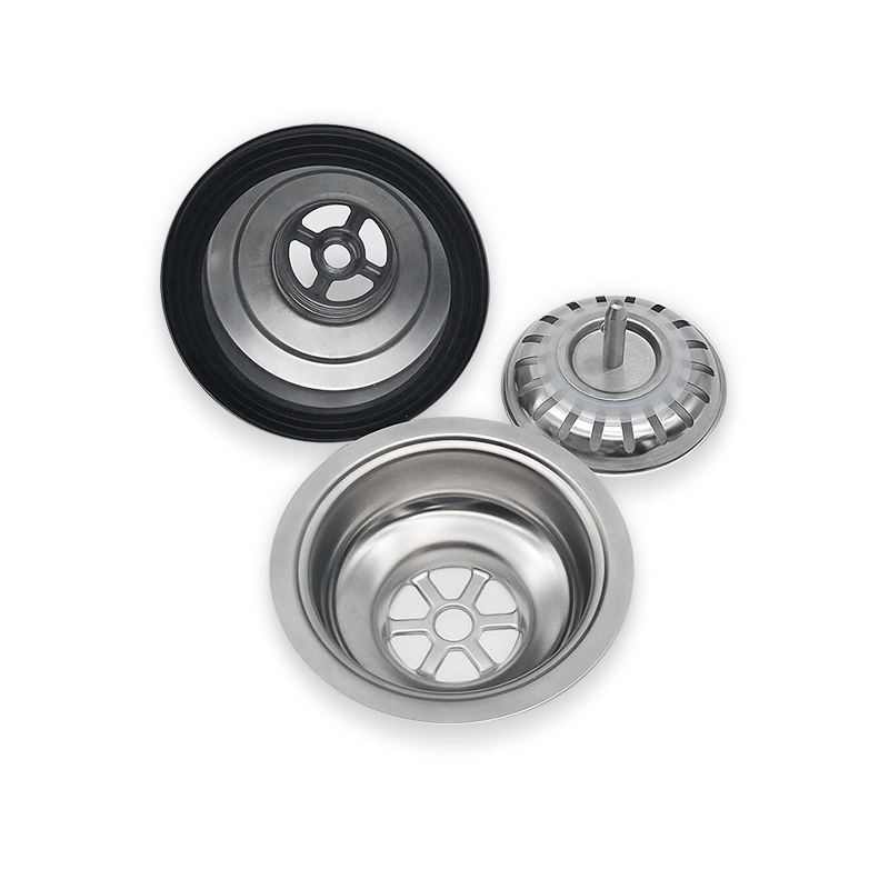 High-End Stainless Steel Anti-Clogging Kitchen Sink Drainer with Removable Colander