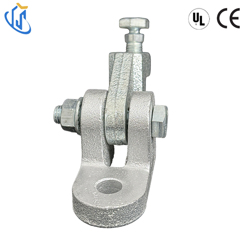UL CE Listed Adjustable Seismic Base Connector Electro-Galvanized for Steel Channel Support