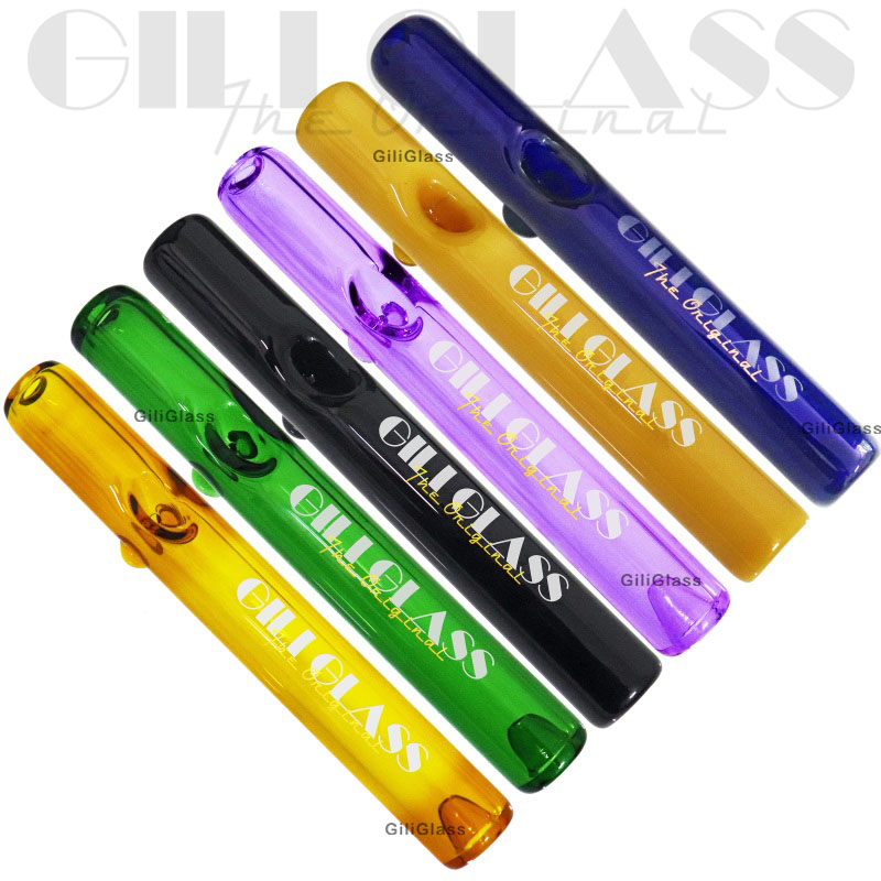 Ggp-09 Giliglass 7 Inches American Colors Sweet Puff Pipe Wholesale Glass Oil Burner Hand Pipe