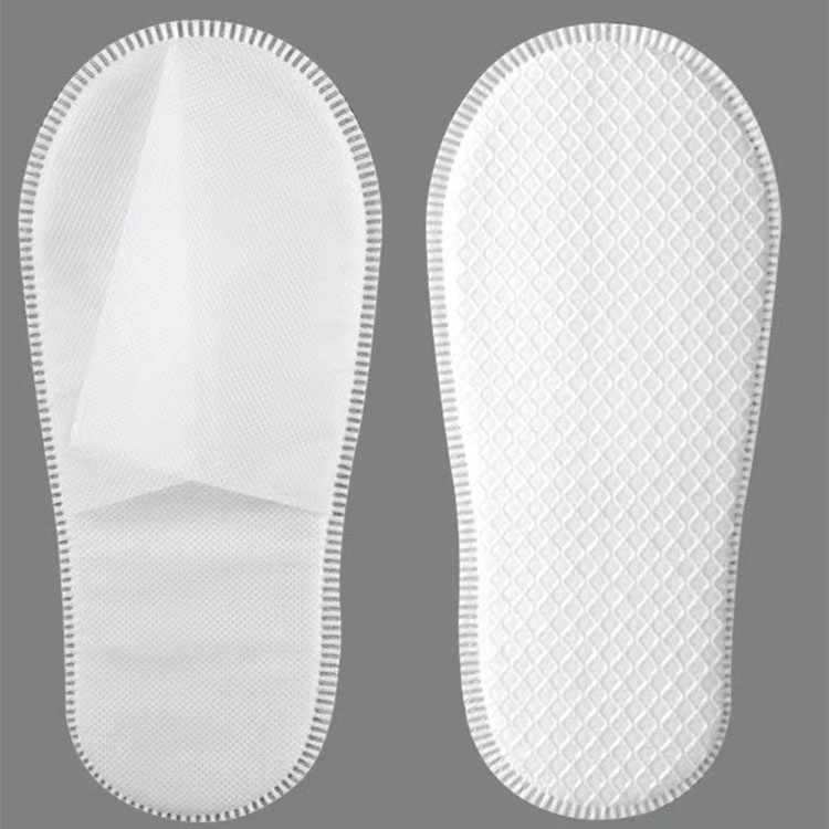 2024 New Disposable Skidproof Slippers Comfortable Non-Woven Fabrics Slippers for Airline