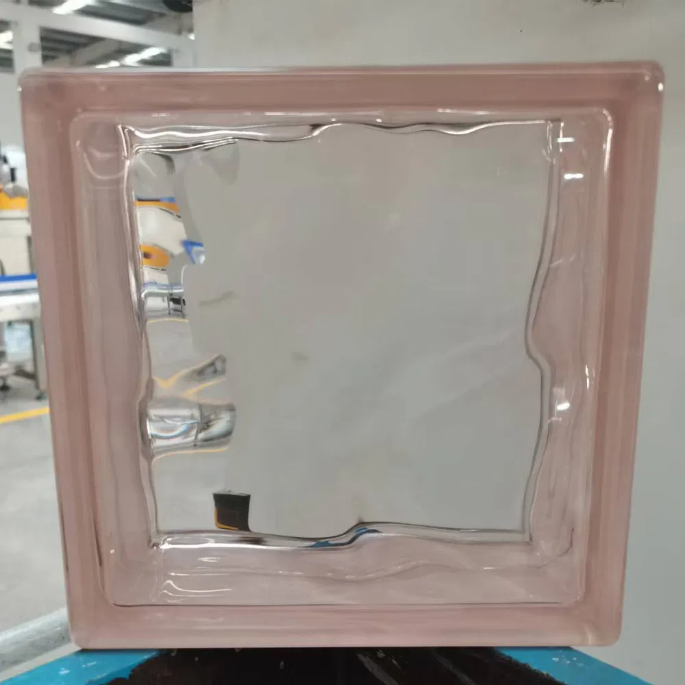 Premium Frosted 190*190*80mm Brown Glass Blocks for Residential Bathroom Wall Partitions