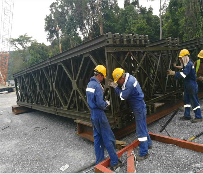 Designed Steel Structure Bailey Bridge Zb200 for Building