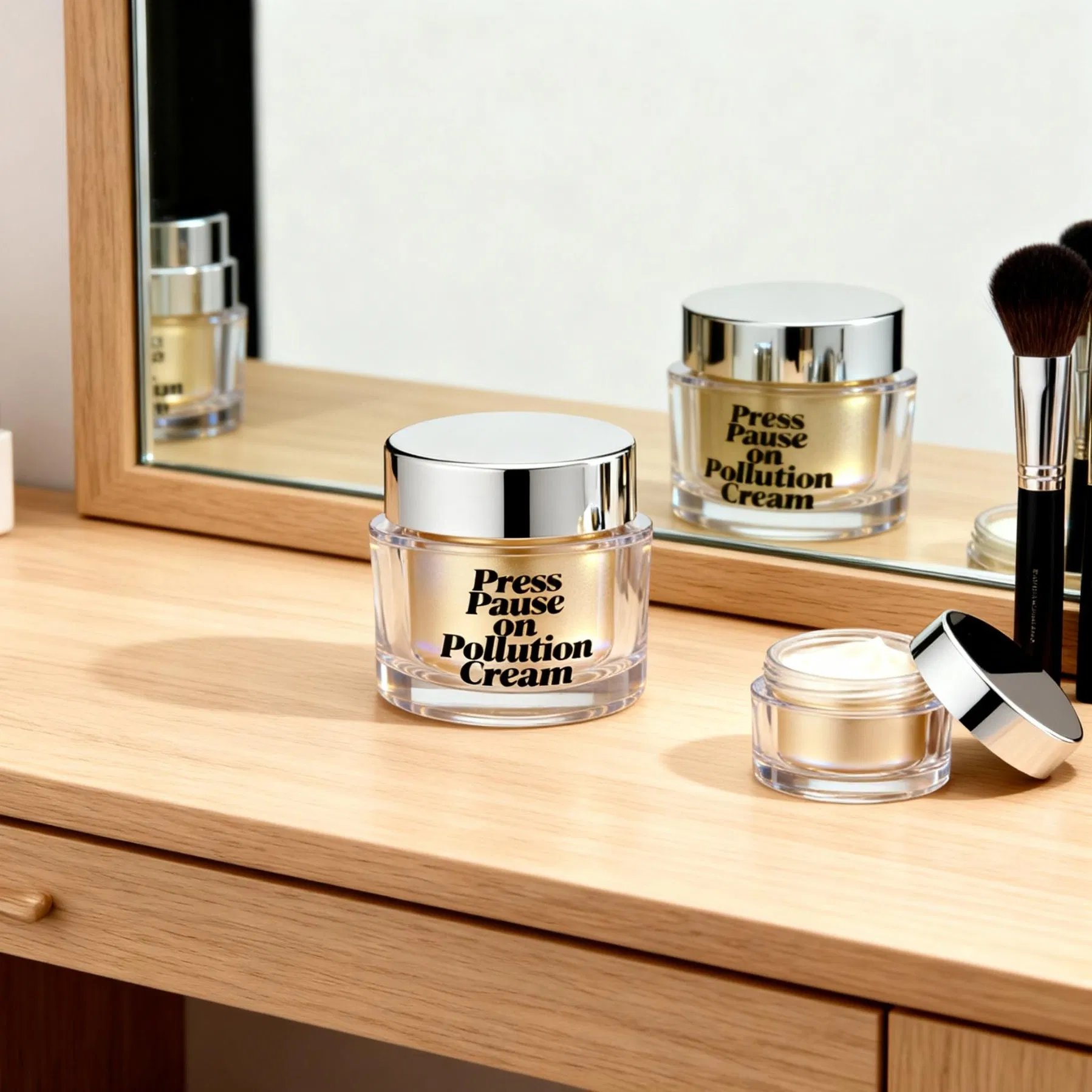 Daily Moisture Lock and Protective Barrier Face Cream with Sodium Hyaluronate and Purslane Extract for Urban Lifestyle